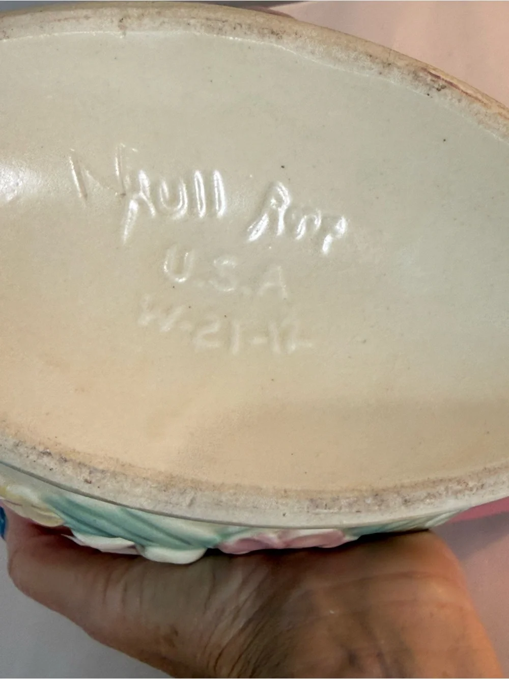Vintage HULL ART Pottery U.S.A. W-21-12 WILDFLOWER 12